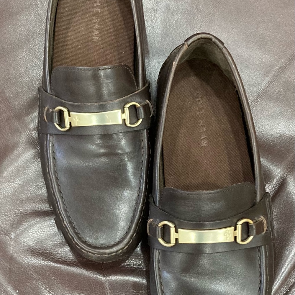 Men’s Cole Hann leather with gold hardware